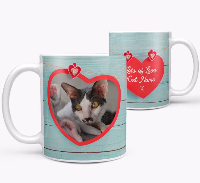 Photo Upload 'Hearts' Mug - Personalized for your {breedFullName} 
